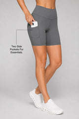 Shift löparshorts med hög midja, tighta, 7,5 cm, 10 cm, 15 cm, 20 cm | Damsportshorts med högt stöd