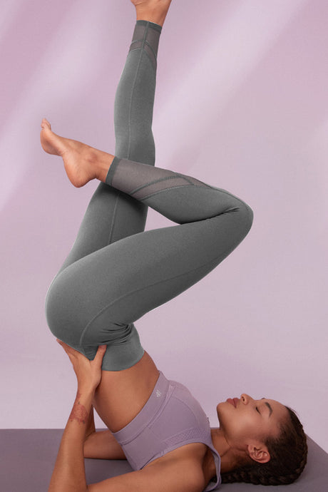 Yogaleggings i mesh, 66 cm | Lätta stödleggings för kvinnor