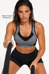Sculpt™ Racerback High Impact Sports Bra With Breathable Mesh | Women's High Support Sports Bra