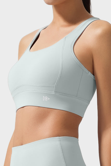 Echo Natural Shine Sportlicher Lauf-BH mit offenem Rücken | Sport-BH mit starkem Halt für Damen