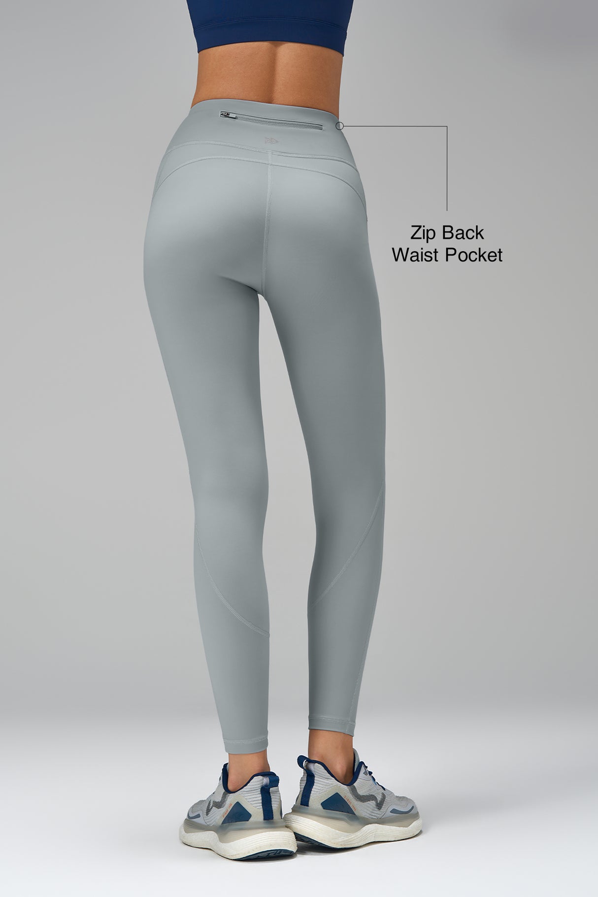 Leggings Echo sin costuras frontales (63 cm) | Leggings de alta sujeción para mujer