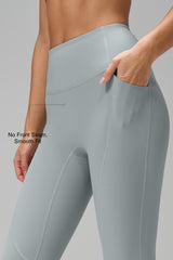 Leggings Echo sin costuras frontales (63 cm) | Leggings de alta sujeción para mujer