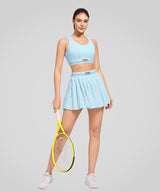Sportlicher Tennisrock mit Sculpt Letter-Bund | Damen-Sportrock
