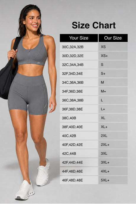 Enfold™ Zip Front Breathable Racerback High Impact Running Bra | Women's High Support Sports Bra