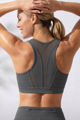 Enfold™ Zip-Front Breathable Racerback High-Support Bra for Larger Busts | Women's High Support Sports Bra
