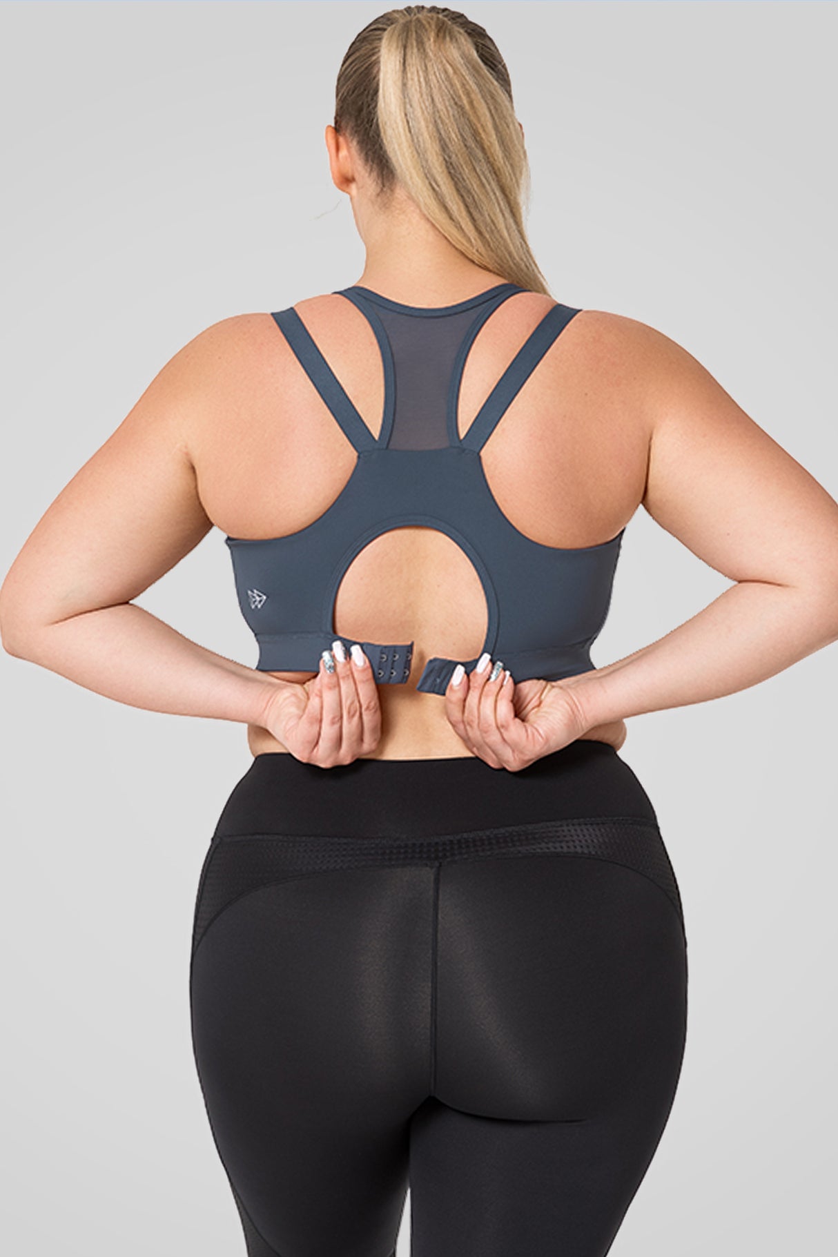 Power™ Zip Front Breathable Full-Coverage Running Bra | Women's High Support Sports Bra