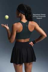 Enfold™ Zip-Front Mesh Racerback High-Support Bra for Larger Busts | Women's High Support Sports Bra