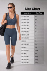 Power™ Zip Front Breathable Full-Coverage Running Bra | Women's High Support Sports Bra