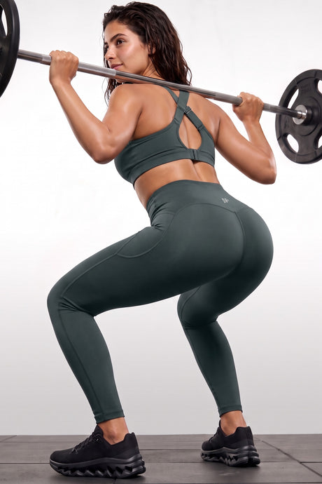 Power™ No Front Seam Legging With Side Pockets 27" | Women's High Support Leggings