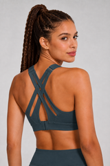 Power™ Adjustable Crisscross Padded Running Bra | Women's High Support Sports Bra