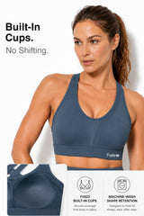 Power Cross Back gepolsterter Lauf-BH | Sport-BH mit starkem Halt für Damen