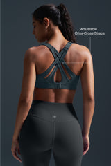 Power™ Adjustable Crisscross Padded Running Bra | Women's High Support Sports Bra