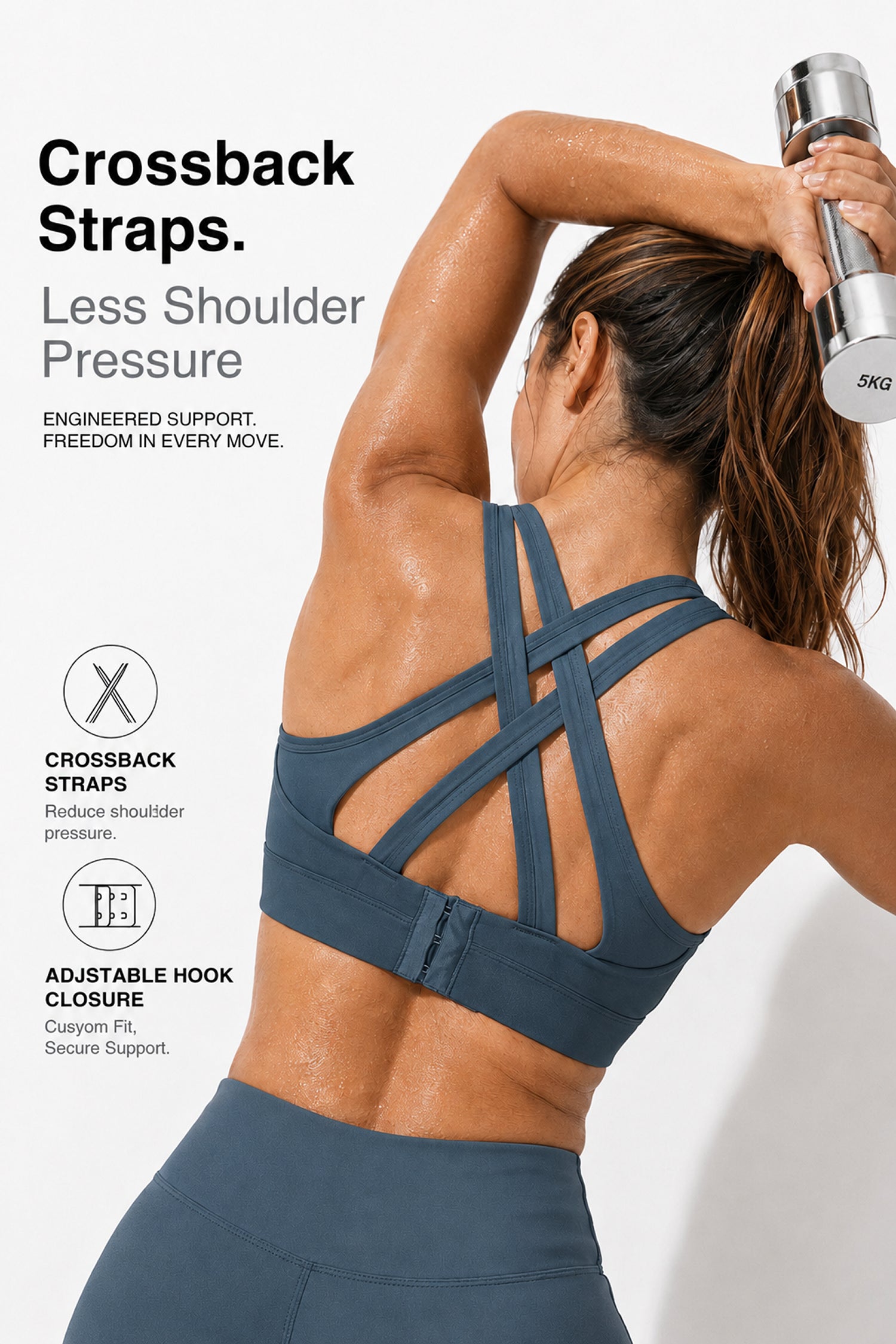 Power™ Cross-Back Breathable High Impact Running Bra | Women's