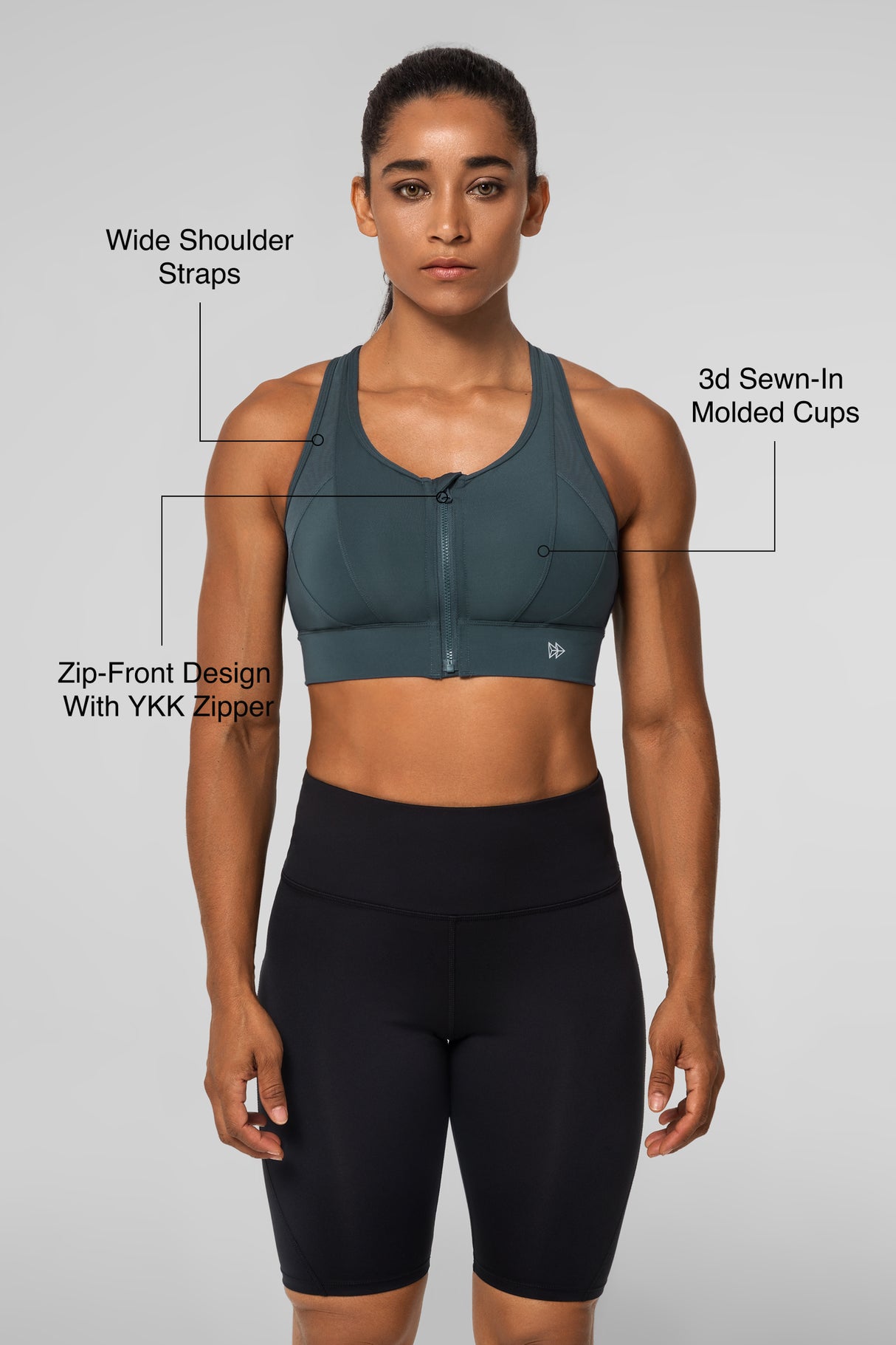 Reggiseno da corsa Power Cross Racerback | Reggiseno sportivo ad alto sostegno da donna