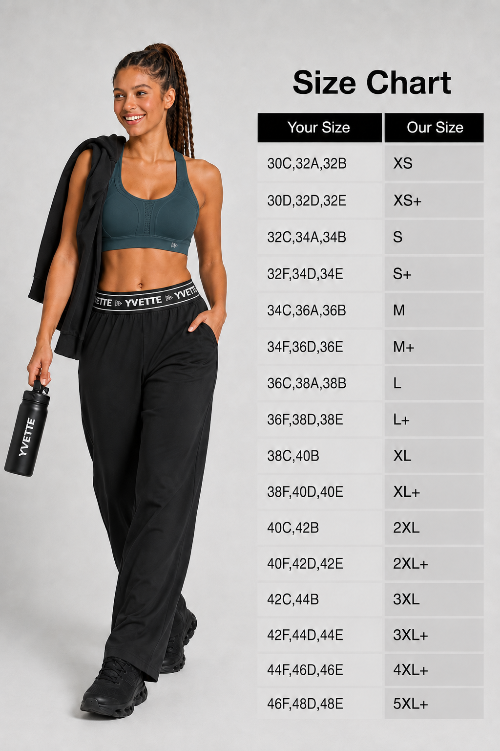 Power™ Adjustable Crisscross Padded Running Bra | Women's High Support Sports Bra