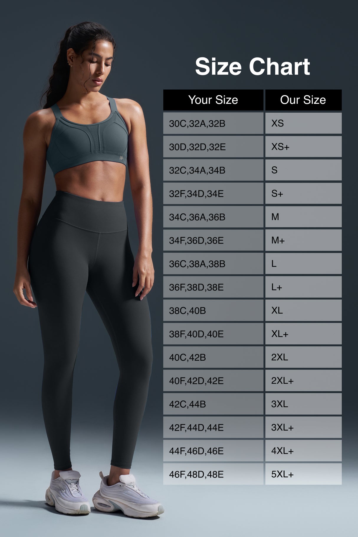 Power™ Adjustable Crisscross Padded Running Bra | Women's High Support Sports Bra