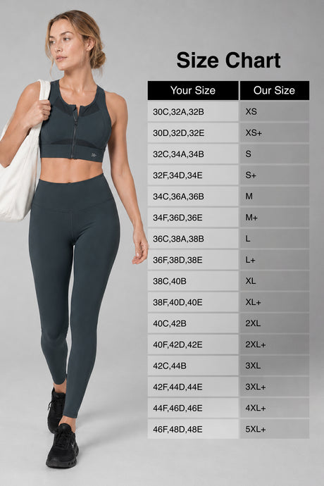 Sculpt Zip Mesh Racerback gepolsterter Lauf-BH | Damen-Sport-BH mit starkem Halt