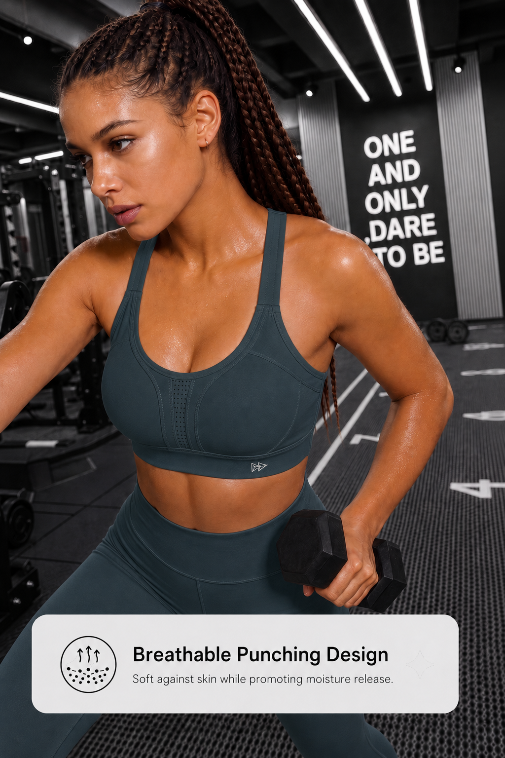 Power™ Adjustable Crisscross Padded Running Bra | Women's High Support Sports Bra