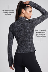 Anywhere™ Slim-Fit Printed Track Jacket with Zip Pockets | Women's Sports Jacket