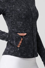 Anywhere™ Slim-Fit Printed Track Jacket with Zip Pockets | Women's Sports Jacket