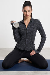 Anywhere™ Slim-Fit Printed Track Jacket with Zip Pockets | Women's Sports Jacket