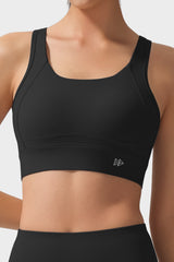 Echo Natural Shine Sportlicher Lauf-BH mit offenem Rücken | Sport-BH mit starkem Halt für Damen