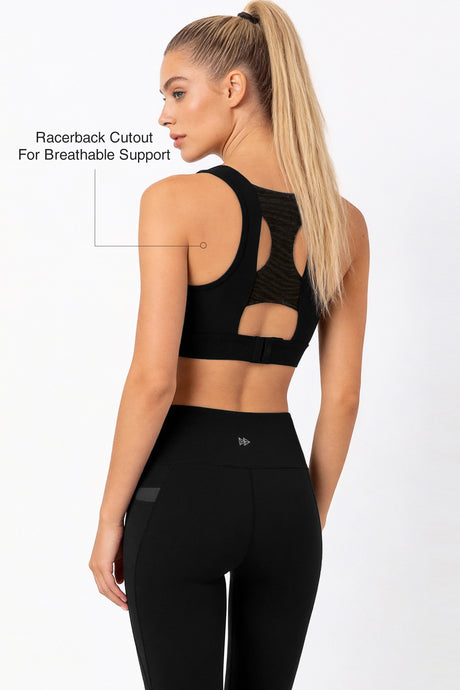 Power™ Racerback Breathable Full Coverage High Impact Bra | Women's High Support Sports Bra