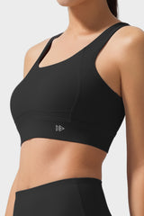 Echo Natural Shine Sportlicher Lauf-BH mit offenem Rücken | Sport-BH mit starkem Halt für Damen