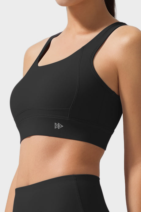Echo Natural Shine Sportlicher Lauf-BH mit offenem Rücken | Sport-BH mit starkem Halt für Damen