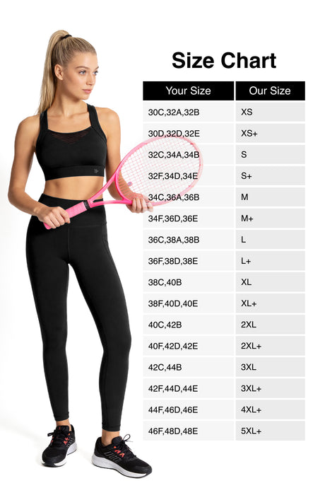 Power™ Racerback Breathable Full Coverage High Impact Bra | Women's High Support Sports Bra