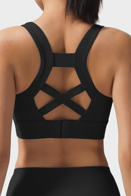 Echo Natural Shine Sportlicher Lauf-BH mit offenem Rücken | Sport-BH mit starkem Halt für Damen