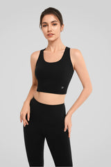 Anywhere™ Ribbed Contrast Hollow Out Yoga Bra| Women's Light Support Sports Bra