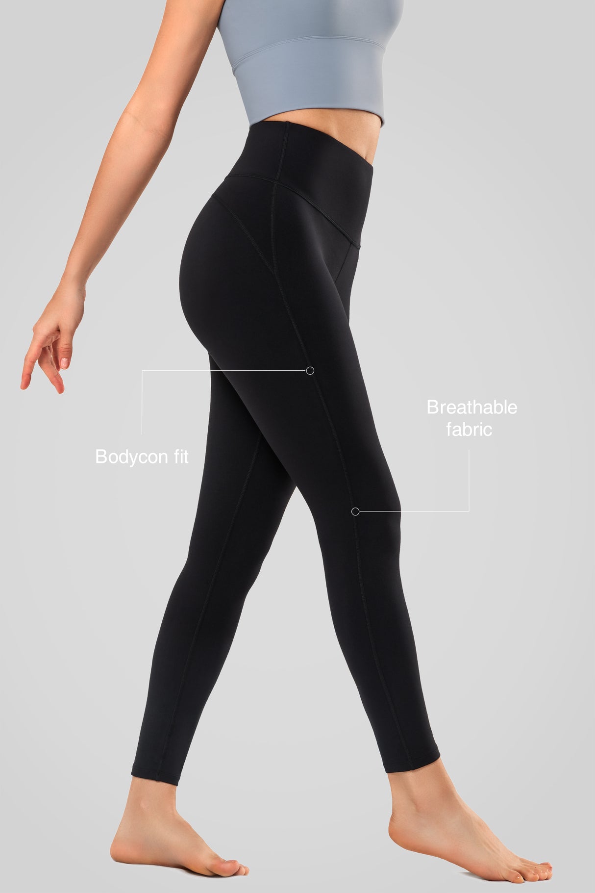 Leggings da yoga morbidi e traspiranti Shift 24,5'' 26,5'' | Leggings da donna con supporto leggero