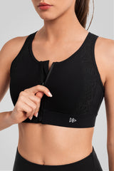 Reggiseno da corsa imbottito Echo Cut Out Design | Reggiseno sportivo ad alto sostegno da donna
