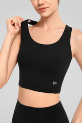 Anywhere™ Ribbed Contrast Hollow Out Yoga Bra| Women's Light Support Sports Bra
