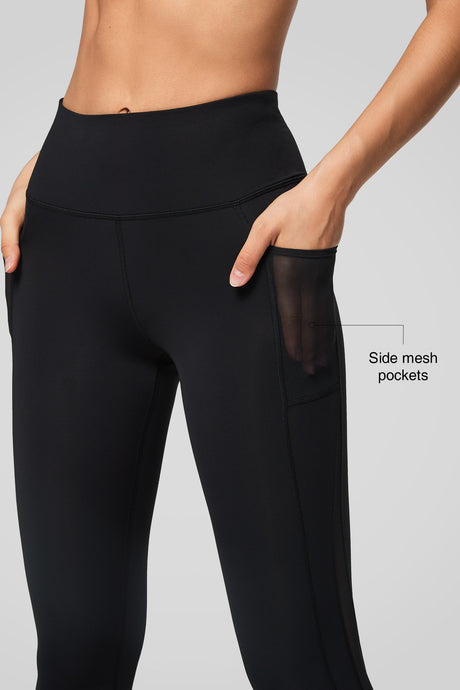 Leggings da corsa con tasche in rete a vita alta Power, 26" | Leggings da donna con supporto elevato
