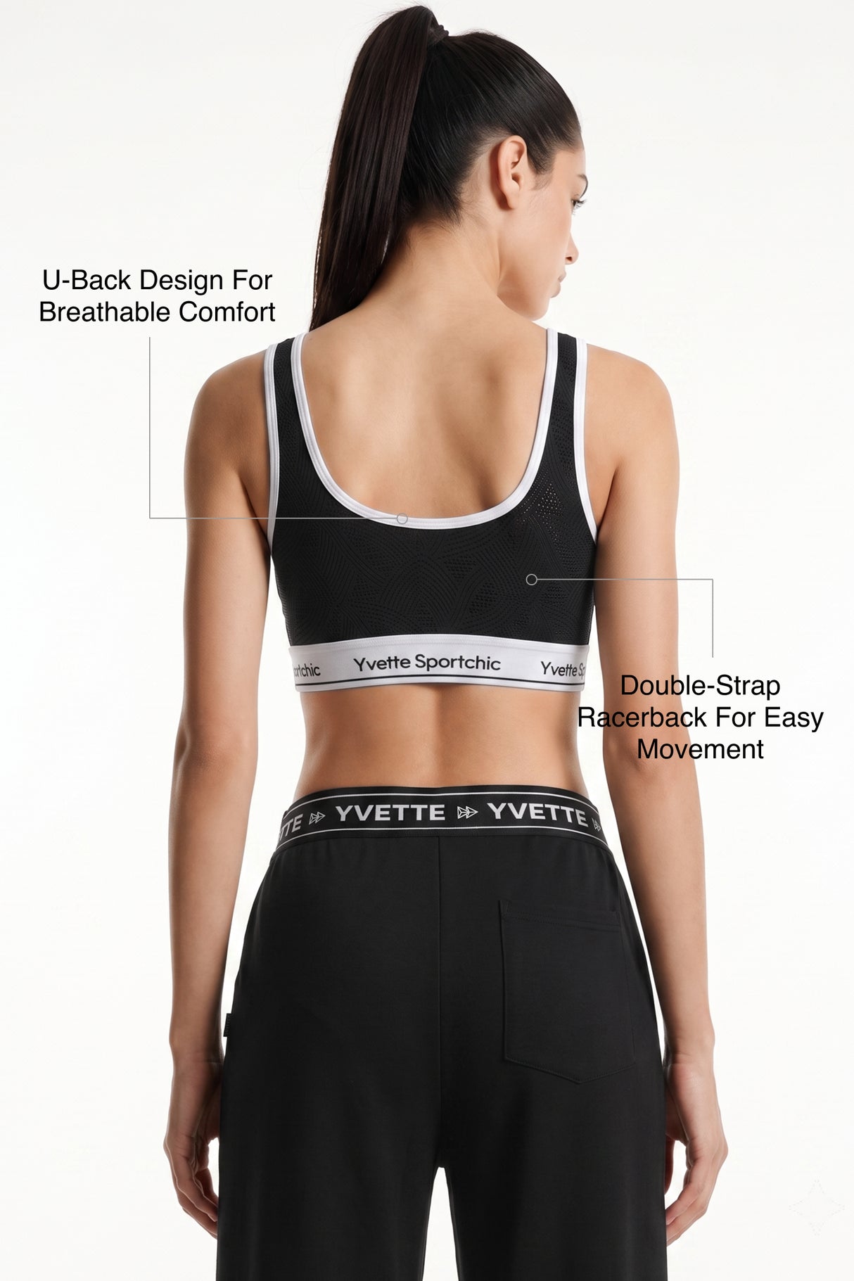 Anywhere™ Breathable Mesh Fixed Cups Wide-Strap Light Support Sports Bra | Women's Light Support Sports Bra