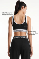 Anywhere™ Breathable Mesh Fixed Cups Wide-Strap Light Support Sports Bra | Women's Light Support Sports Bra