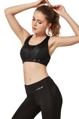 Sujetador para correr acolchado y ajustable Power | Sujetador deportivo de alta sujeción para mujer