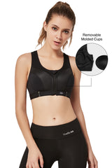 Sujetador para correr acolchado y ajustable Power | Sujetador deportivo de alta sujeción para mujer
