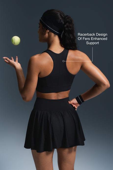 Reggiseno da corsa imbottito con zip frontale Enfold Racerback | Reggiseno sportivo ad alto sostegno da donna
