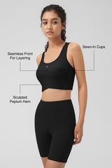 Anywhere™ Full-Coverage Fixed Pads Longline Yoga Bra | Women's Sports Tank