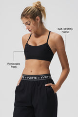 Anywhere™ Adjustable Thin Strap Removable Pads Sports Bra | Women's Light Support Sports Bra