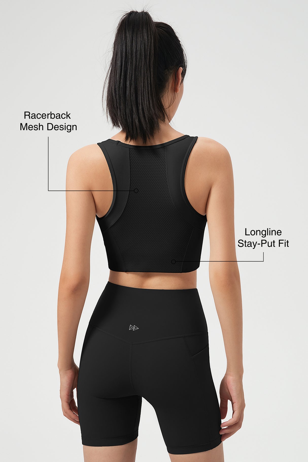 Anywhere™ Full-Coverage Fixed Pads Longline Yoga Bra | Women's Sports Tank