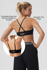 Anywhere™ Adjustable Thin Strap Removable Pads Sports Bra | Women's Light Support Sports Bra