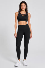 Power High Rise Supportive No Front Seam Pockets Curve Sports Leggings 27 Inch | Women's High Support Leggings