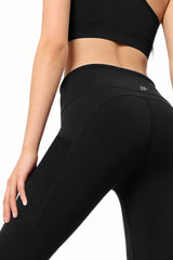 Power™ High Rise Mesh No Front Seam Pockets Curve Sports Leggings | Butt-Lifting Support for Running, Yoga & HIIT