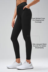 Power™ High Rise Breathable Running Leggings With Pockets 25 Inches | Women's High Support Leggings