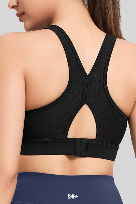 Power™ Butterfly Back Mesh Breathable Running Bra| Women's High Support Sports Bra