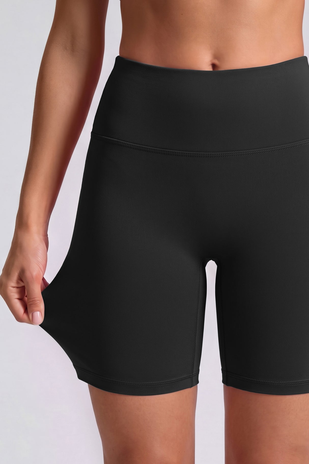 Shift™ High Rise Supportive No Front Seam Sports Shorts 6 Inches| Women's High Support Running Shorts